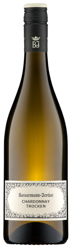 Bassermann Jordan 2025 Chardonnay trocken Weinflasche