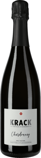 Sekthaus Krack 2021 Chardonnay brut nature Sektflasche