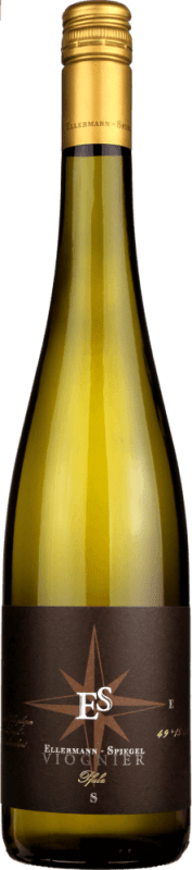 Ellermann Spiegel 2025  Viognier Goldkapsel Weinflasche