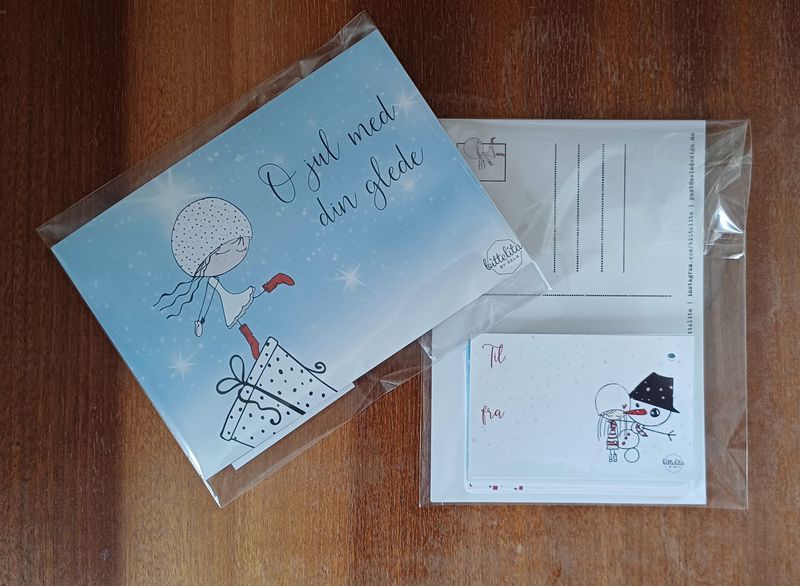 Julekort og gavelapper