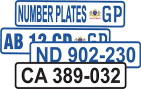 SABS Approved Number Plates
