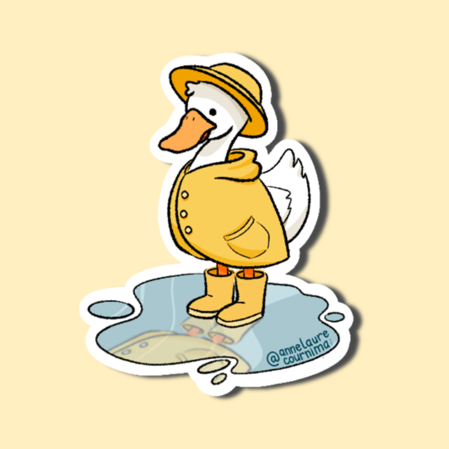 STICKER CANARD KWIN-KWIN [GLITTER]