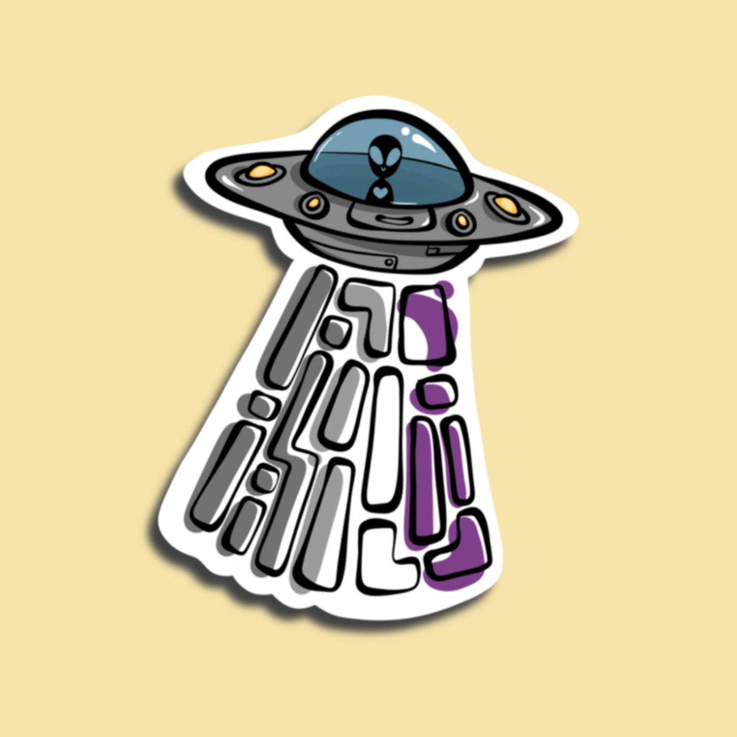 STICKER PRIDE - ACE ALIEN