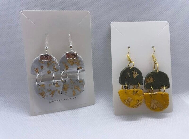 *Trial Run* Double Half-Moon Dangles
