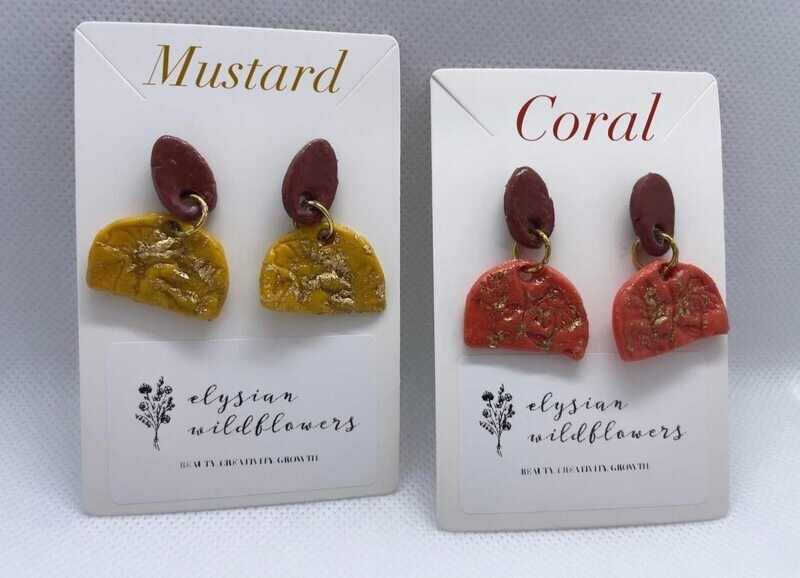 *Trial Run* Stamped Half-Moon Dangles