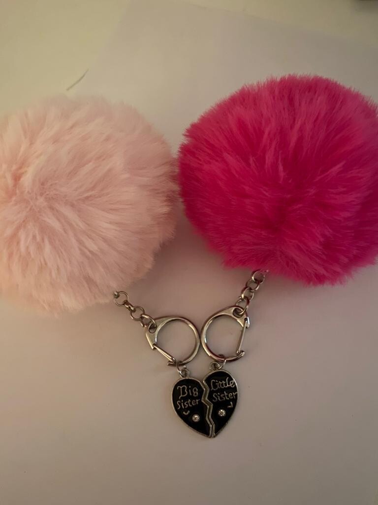 sister sister love key/bag charms