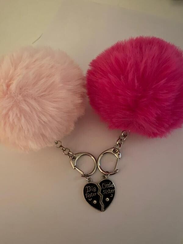 sister sister love key/bag charms