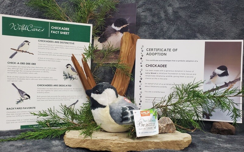 Adopt an Animal: Chickadee ($25 without stuffed animal)