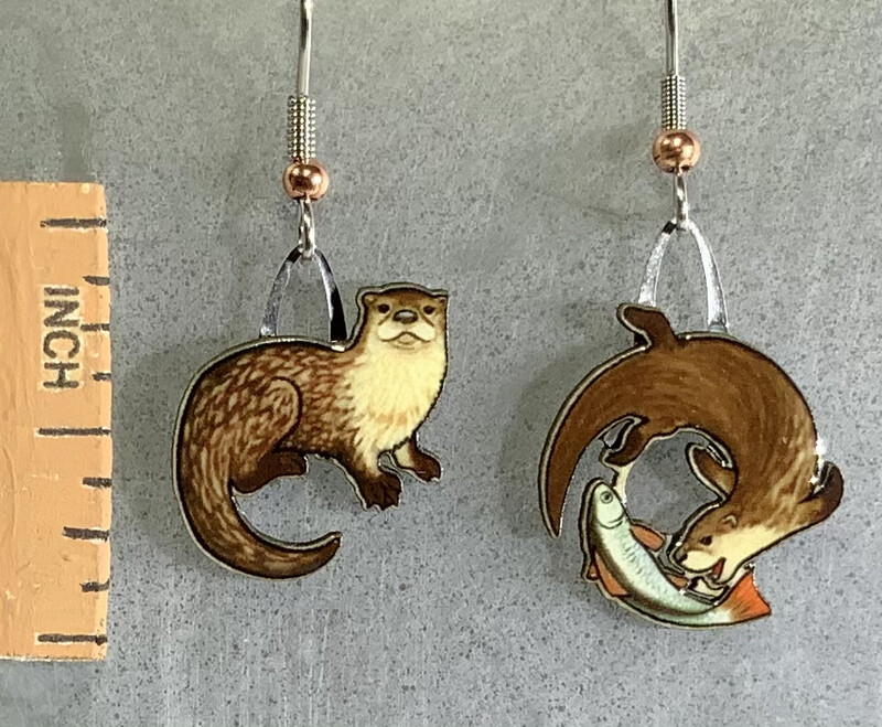 Earrings: River Otter