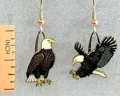 Earrings: Bald Eagle