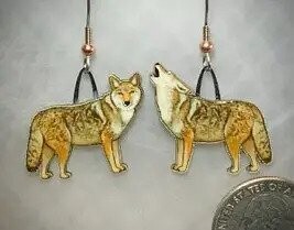 Earrings: Coyote