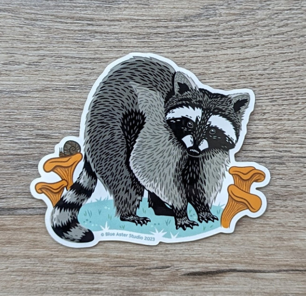 Sticker:  Raccoon