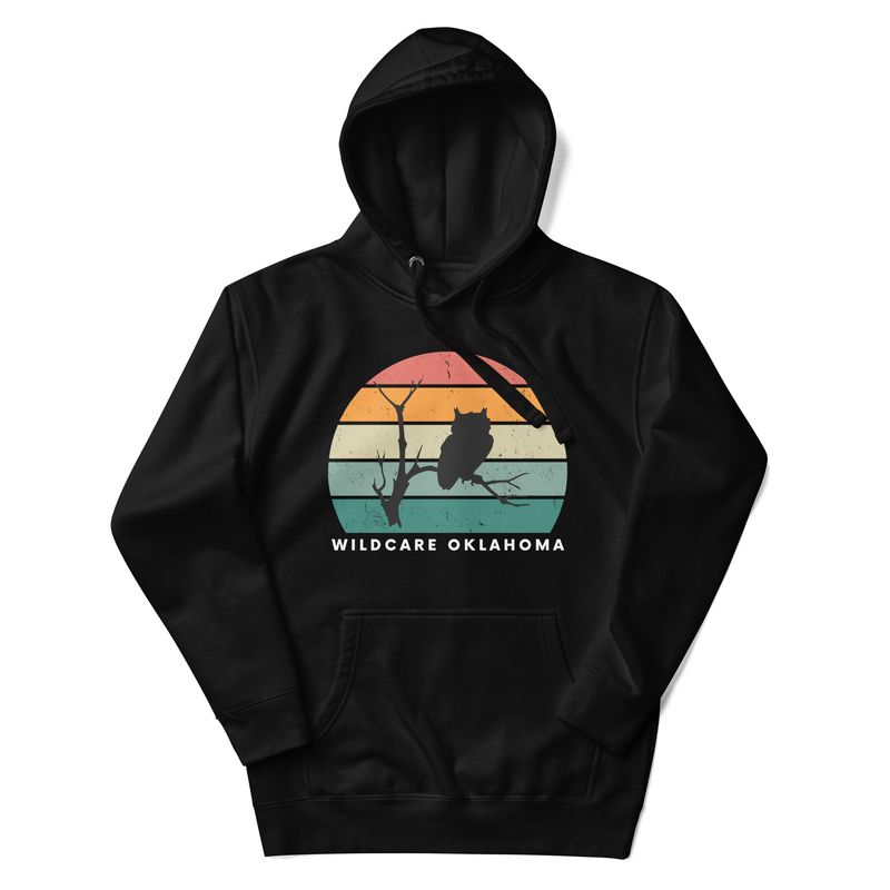 Hoodie: WildCare Sunset Owl