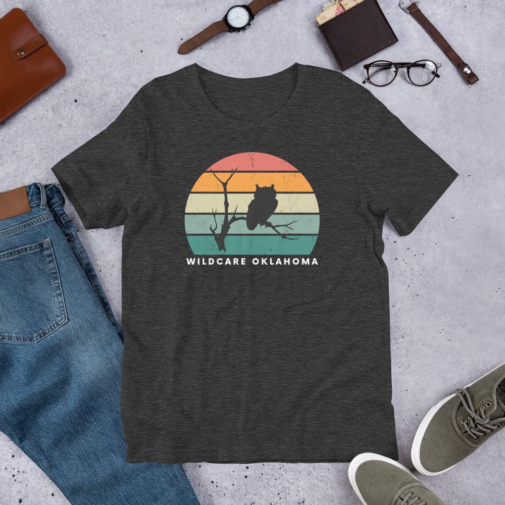 T-shirt: Sunset Owl, Unisex