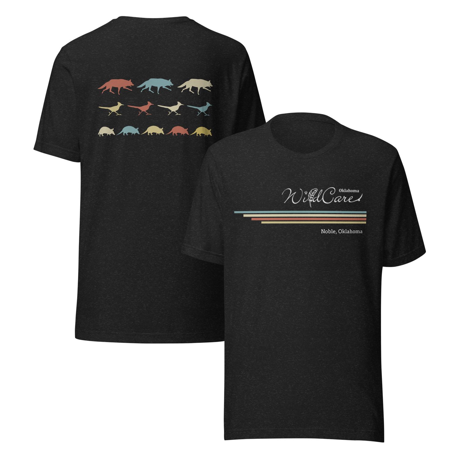 T-shirt: Coyote, Roadrunner, Armadillo Unisex