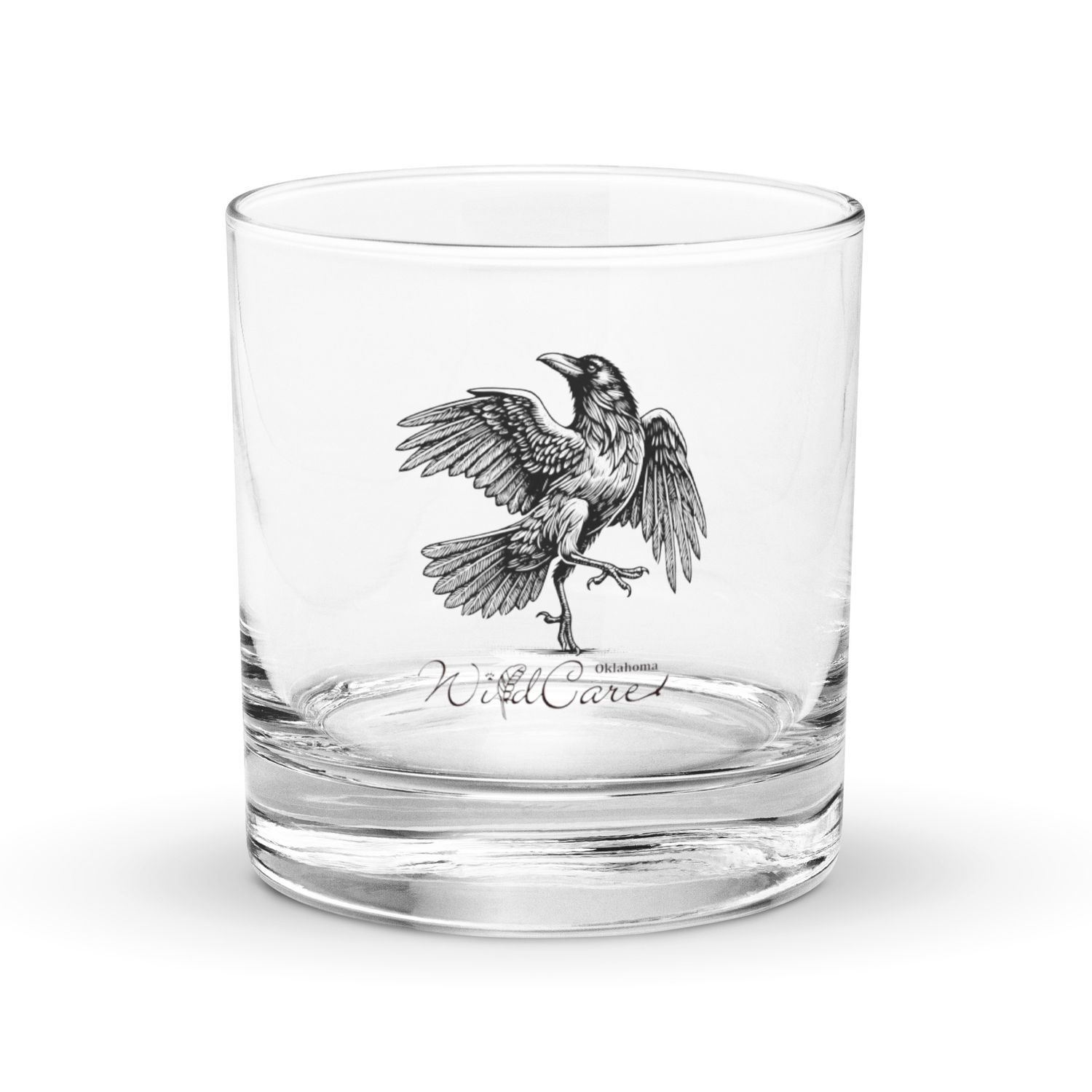Rocks Glass: Dancing Crow