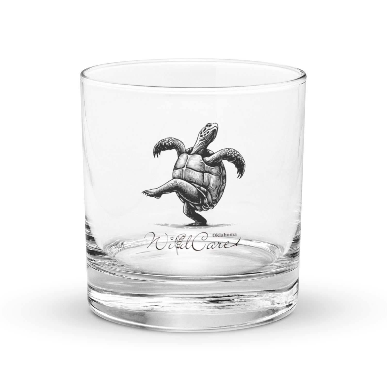 Rocks Glass: Dancing Turtle