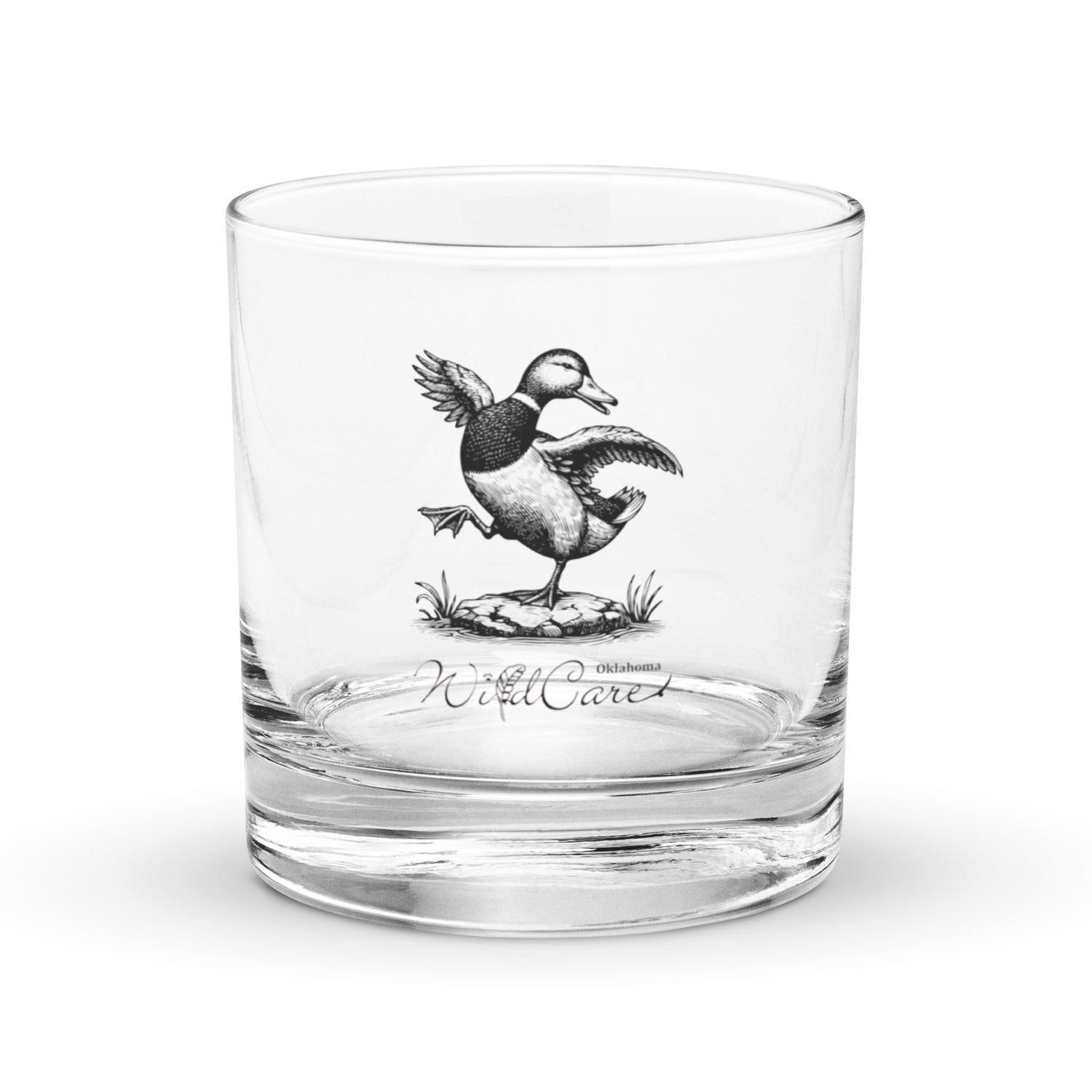 Rocks Glass: Dancing Duck