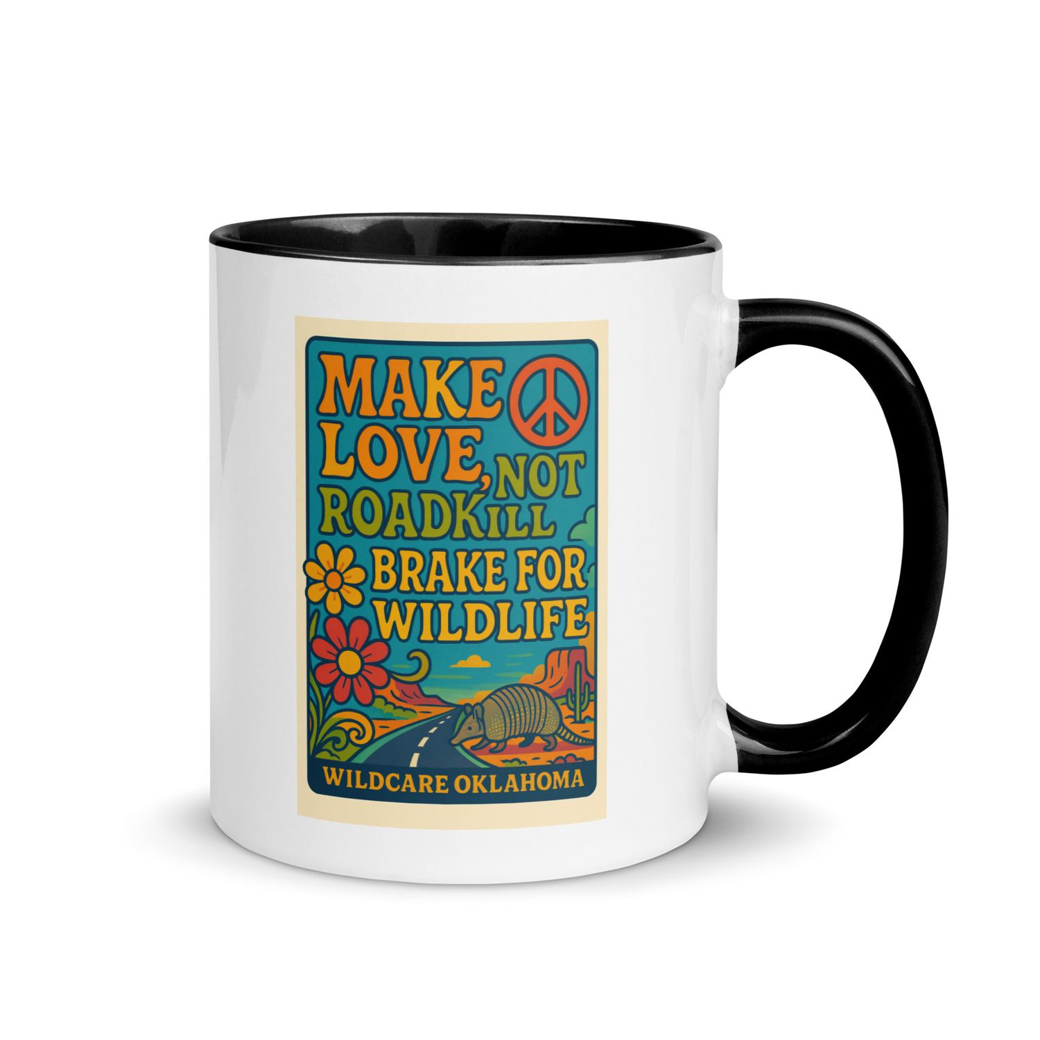 Mug: Make Love Not Roadkill Brake For Wildlife