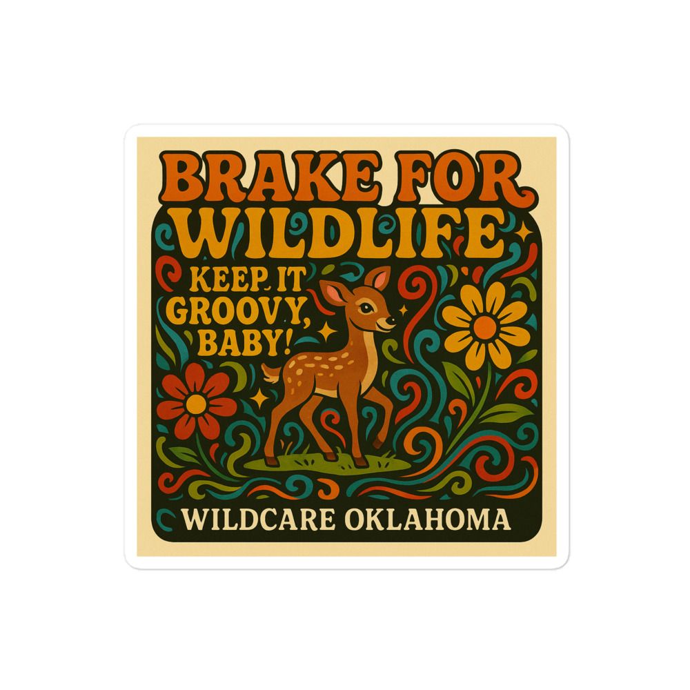Sticker: Brake For Wildlife, Keep It Groovy