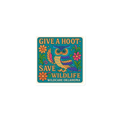 Magnet: Give a Hoot, Save Wildlife (3 sizes to choose from)