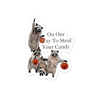 "Coming to Steal Your Candy" Sticker
