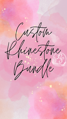 Custom Rhinestone Pen & Phone Grip Bundle
