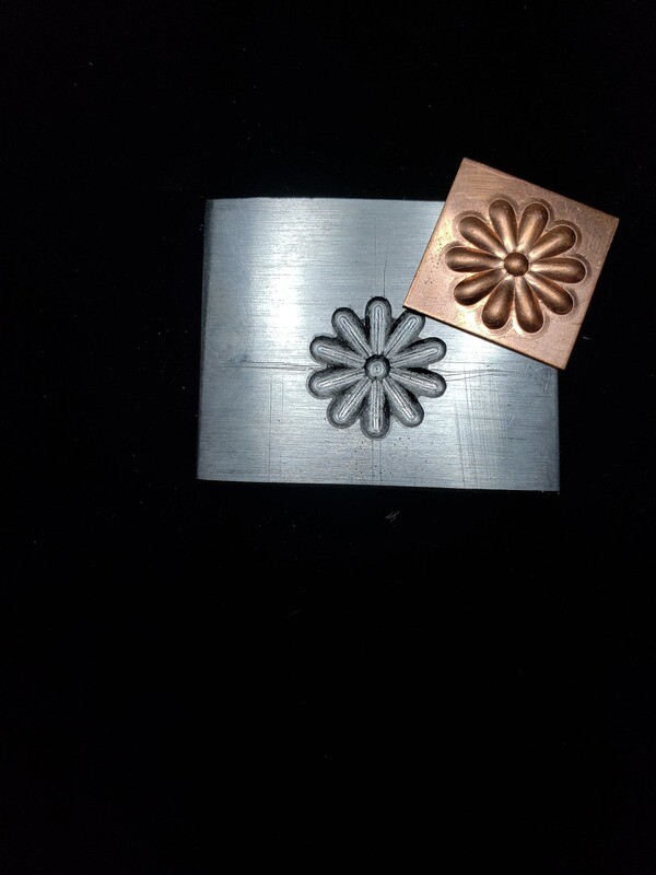 flower concho impression die .800&quot;