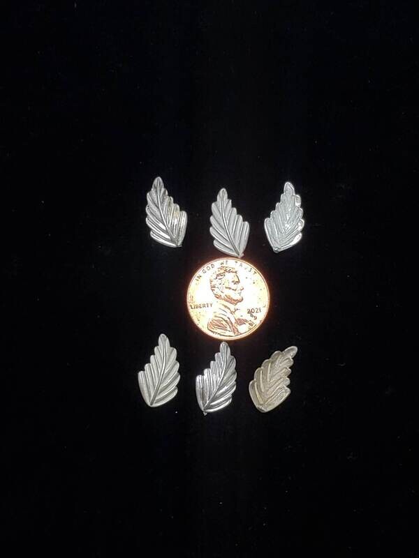 STERLING SILVER LEAVES LEFT AND RIGHT 3PAIR