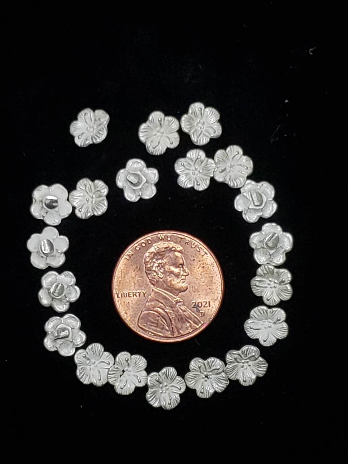 HIBISCUS 20PC SET STERLING SILVER