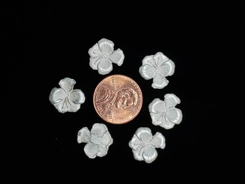 HIBISCUS 6PC STERLING SILVER
