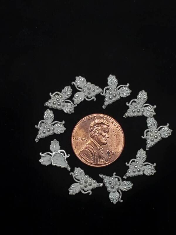 10PC GRAPES  STERLING SILVER