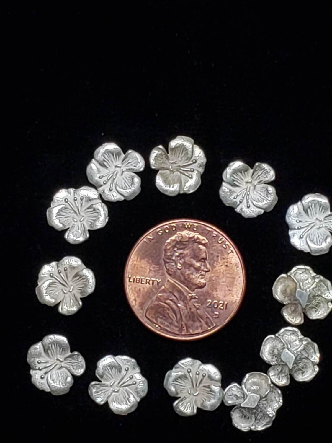 HIBISCUS 12PC STERLING SILVER