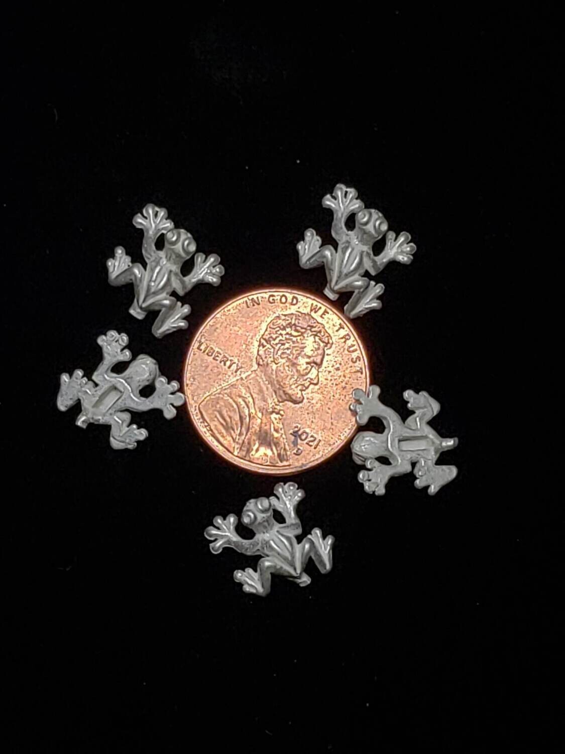 frogs 5pc sterling silver