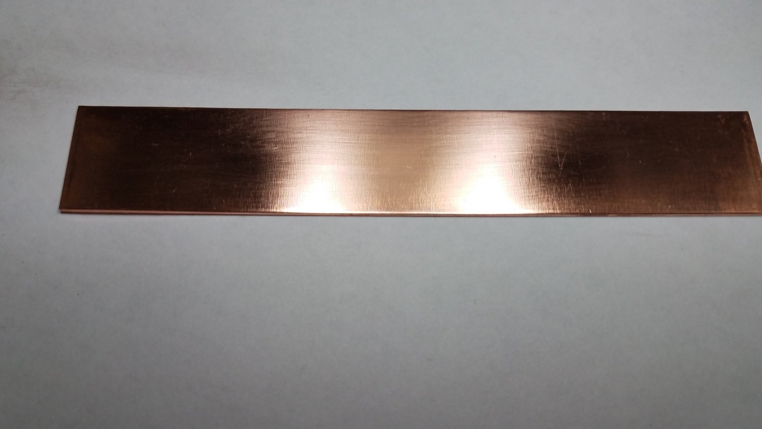 Copper Bracelet Blank 6" by 1 inch 16 gauge