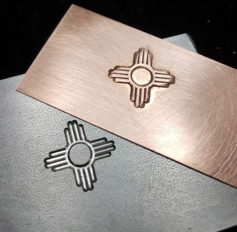 Zia 3/4” impression die