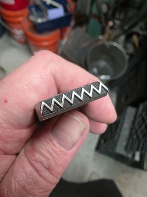 1 inch wave stamp