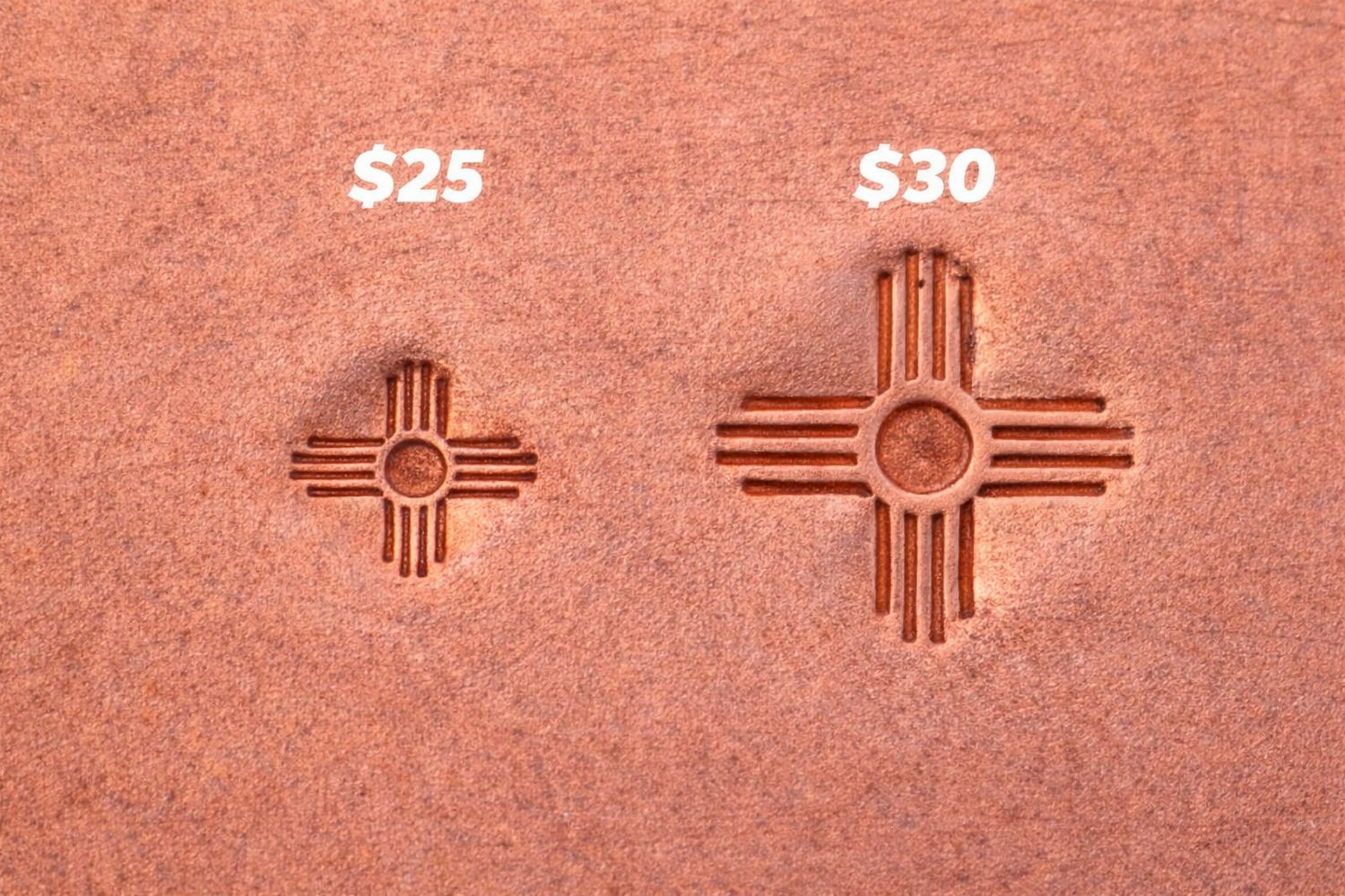 Zia Symbol Metal Stamp – Tool Steel Jewelry Stamp | 3/8" or 1/2" New Mexico Sun Symbol Stamp for Copper Silver Leather