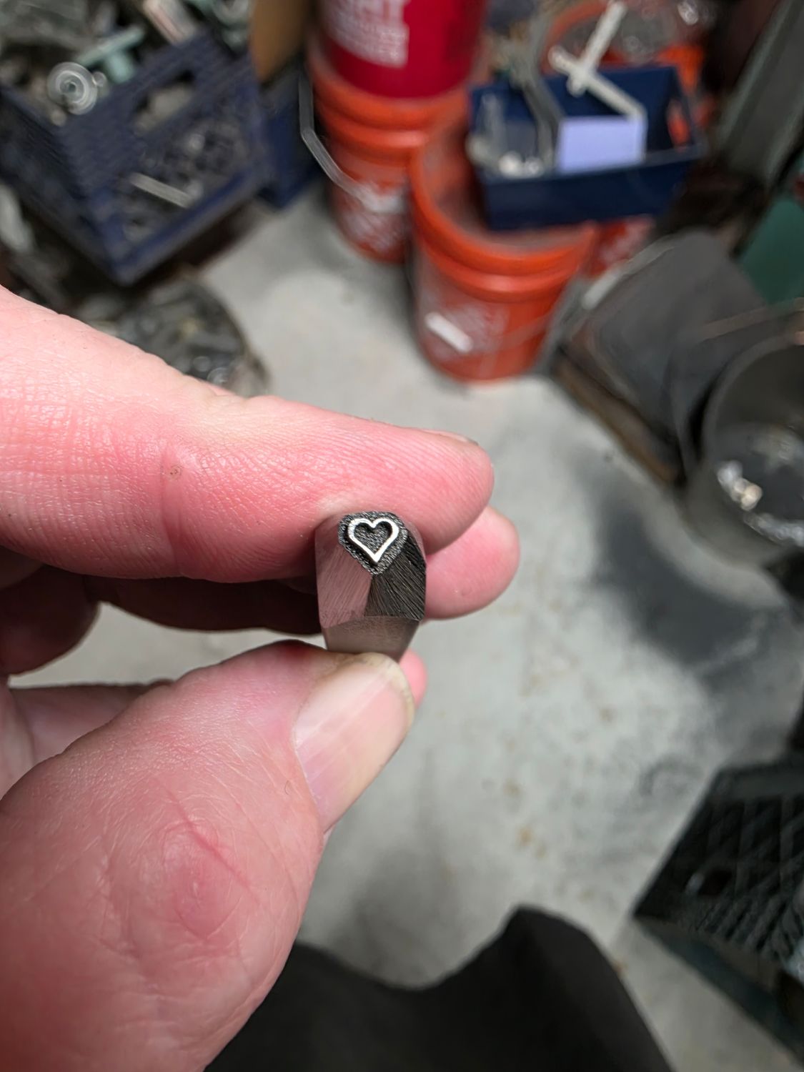 Heart tiny stamp