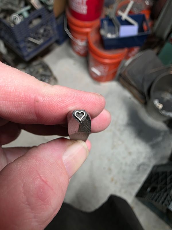 Heart tiny stamp