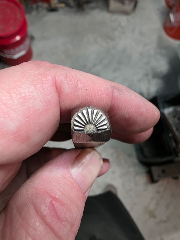 Fan shape stamp 