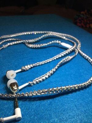 Tangle-Free Bling Buds: Wrapped and Rhinestoned Headphones
