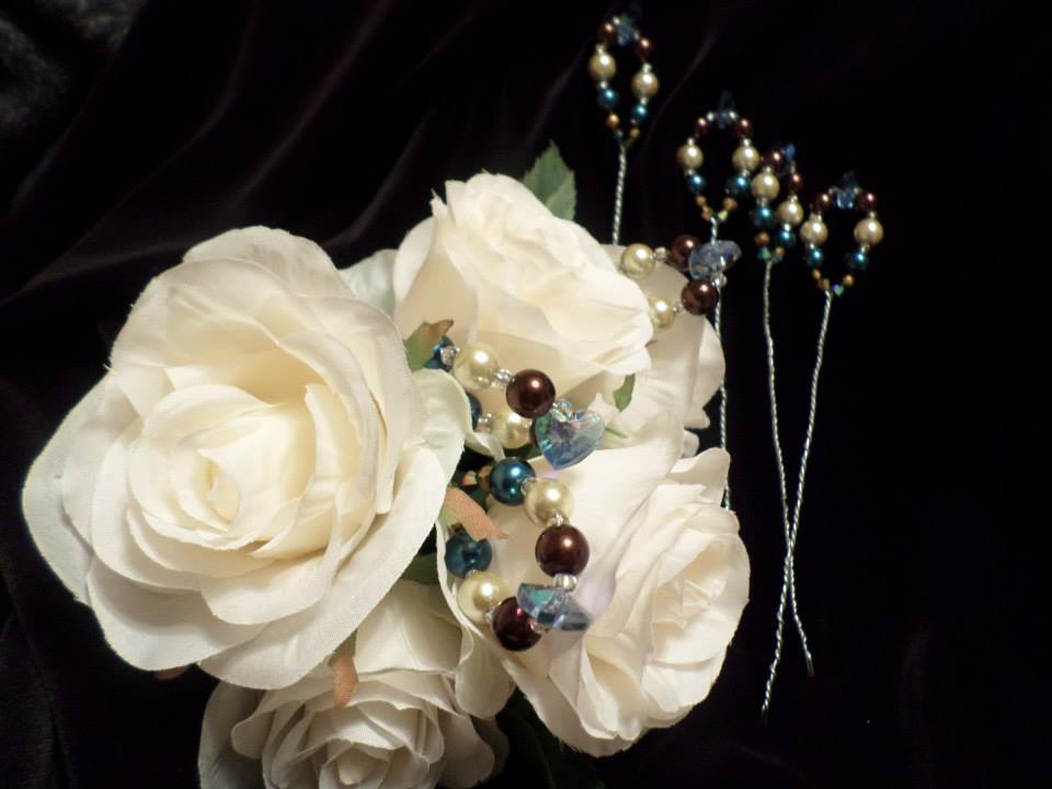 Bouquet Picks - Royal Blue/Chocolate/Ivory