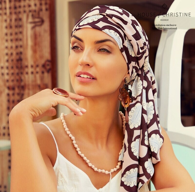 TURBANTE CHRISTINE SAPPHIRE ROSE FEATHER TURBANTE CHRISTINE SAPPHIRE ROSE FEATHER