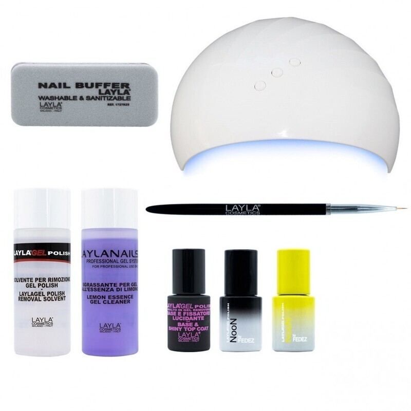 LAYLA NOON BY FEDEZ STARTER KIT GEL POLISH SEMIPERMANENTE kit1 LAYLA NOON BY FEDEZ STARTER KIT GEL POLISH SEMIPERMANENTE kit1