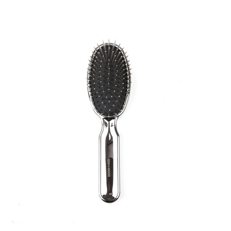 SPAZZOLA KOH-I-NOOR OVALE GRANDE  CROME PICCHI METALLO 7113
