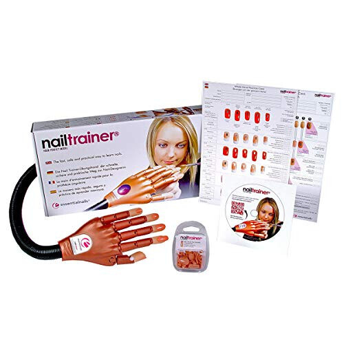 NAIL TRAINER ORIGINALE.Mano scuola per esercizio di ricostruzione unghie
