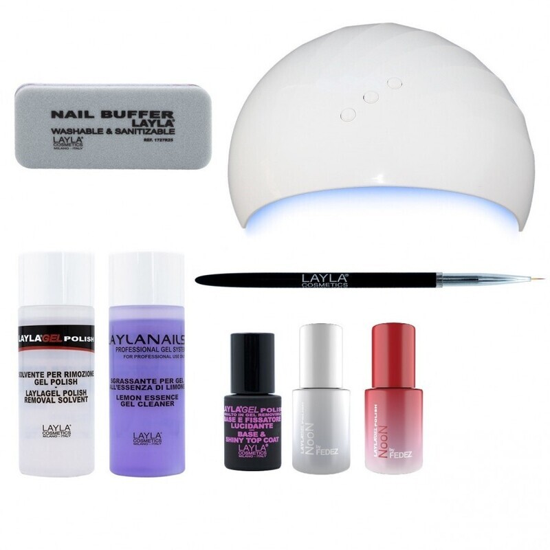 LAYLA NOON BY FEDEZ STARTER KIT GEL POLISH SEMIPERMANENTE kit 2 LAYLA NOON BY FEDEZ STARTER KIT GEL POLISH SEMIPERMANENTE kit 2