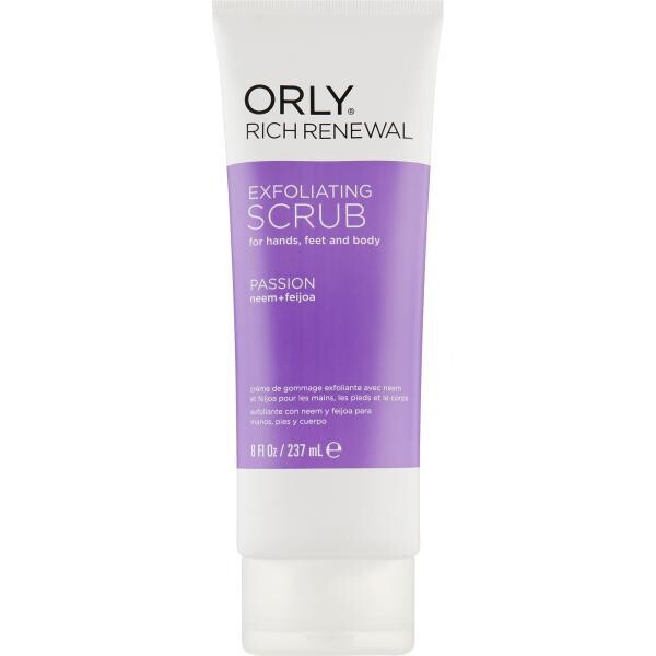 ORLY RICH RENEWAL EXFOLIATING SCRUB PASSION 237ml ORLY RICH RENEWAL EXFOLIATING SCRUB PASSION 237ml