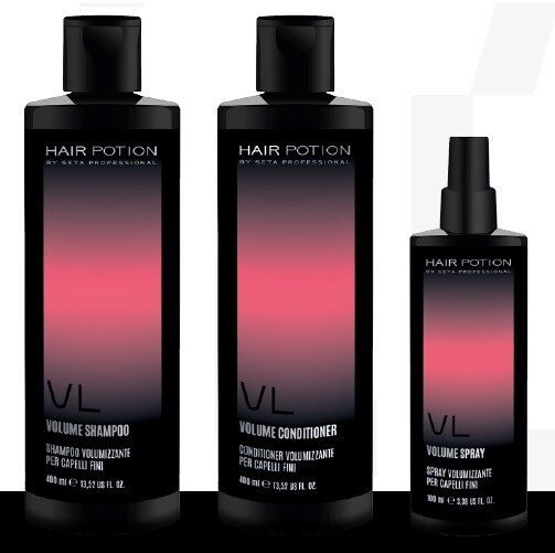 HAIR POTION KIT 3 PRODOTTI VOLUME SHAMPOO+MASK+SPRAY capelli fini